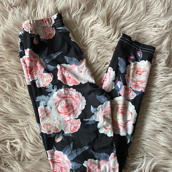 Girls Floral Leggings - Picture 5 of 5